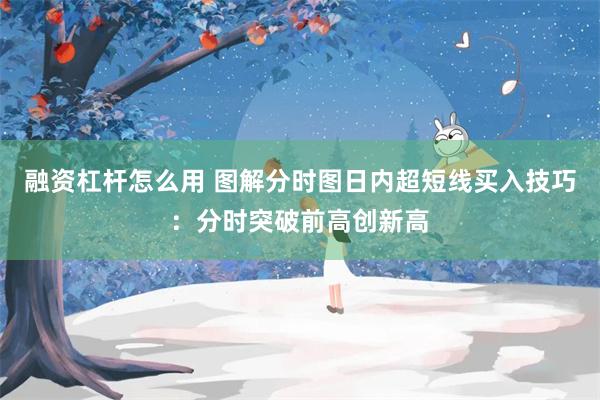 融资杠杆怎么用 图解分时图日内超短线买入技巧：分时突破前高创新高