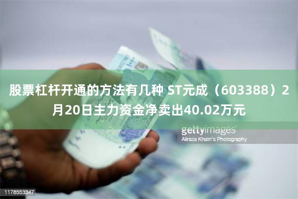 股票杠杆开通的方法有几种 ST元成（603388）2月20日主力资金净卖出40.02万元