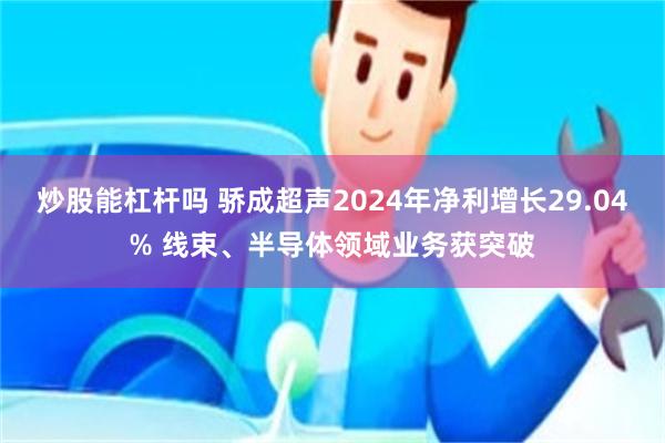 炒股能杠杆吗 骄成超声2024年净利增长29.04% 线束、半导体领域业务获突破