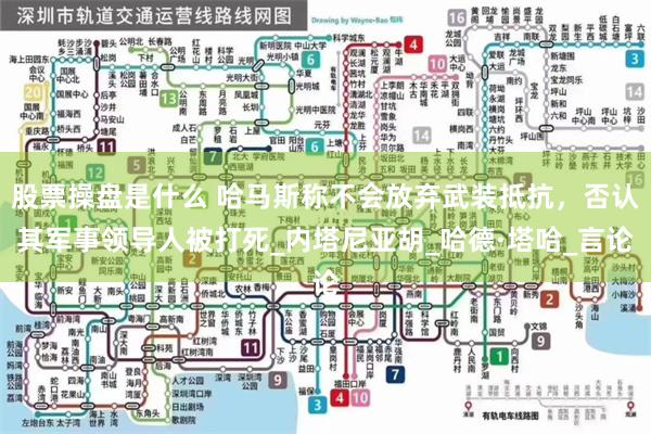 股票操盘是什么 哈马斯称不会放弃武装抵抗，否认其军事领导人被打死_内塔尼亚胡_哈德·塔哈_言论