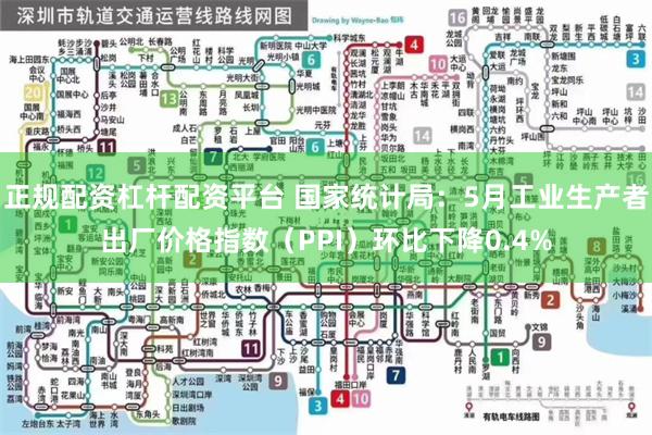 正规配资杠杆配资平台 国家统计局：5月工业生产者出厂价格指数（PPI）环比下降0.4%