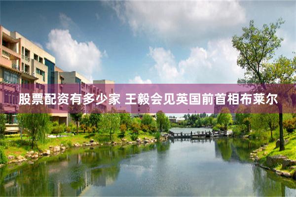 股票配资有多少家 王毅会见英国前首相布莱尔